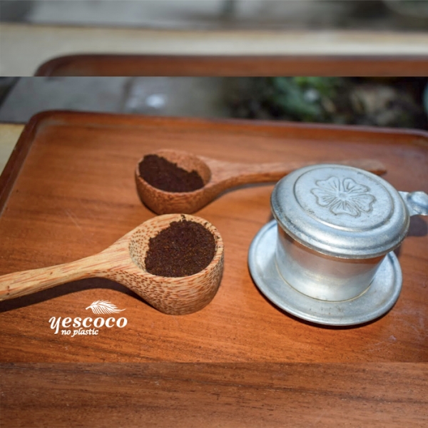 Thìa múc cà phê gỗ dừa 